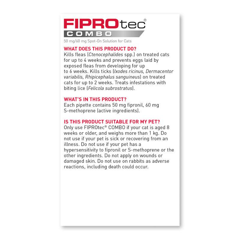 beaphar FIPROtec® COMBO Flea and Tick Spot-On for Cats