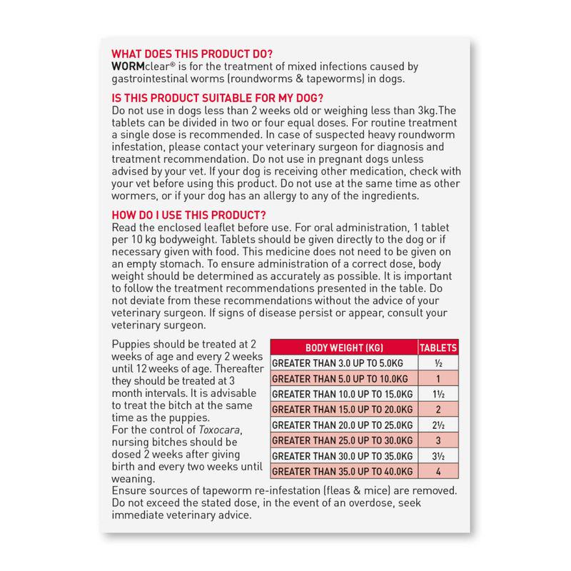 beaphar WORMclear® Tablets for Dogs