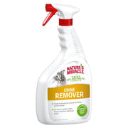Nature's Miracle urine remover spray bottle on a white background