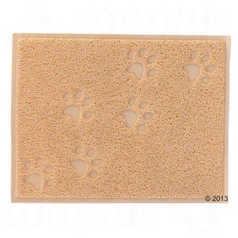 soft paw print litter tray mat