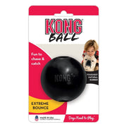 Kong Ball packaging with a black ball and branding on a white background