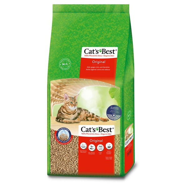 Cat's Best Original cat food bag on a white background