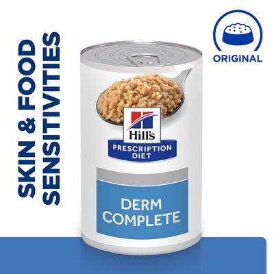 Hill's canned dog food Derm Complete