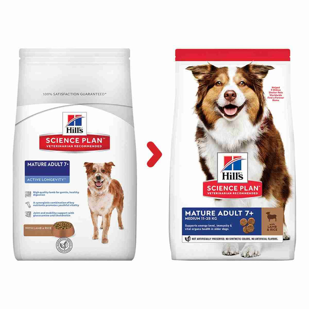 Mature dog food 14kg bag