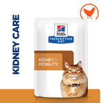 Load image into Gallery viewer, Hills Prescription Diet Kidney + Mobility cat food package with a cat on the label.
