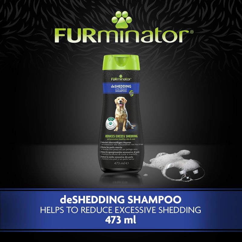 Shed control dog shampoo