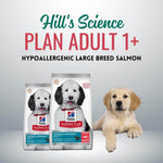 Load image into Gallery viewer, Hill&#39;s Science Plan dog food packaging with a puppy on a gray background
