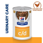 Load image into Gallery viewer, Hills Prescription Diet c/d can for urinary care with chicken and vegetables on a white background
