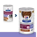 Load image into Gallery viewer, Two cans of Hill&#39;s Prescription Diet Digestive Care dog food on a white background
