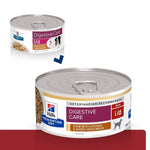 Load image into Gallery viewer, Two cans of Hills Prescription Diet Digestive Care i/d dog food on a white background.

