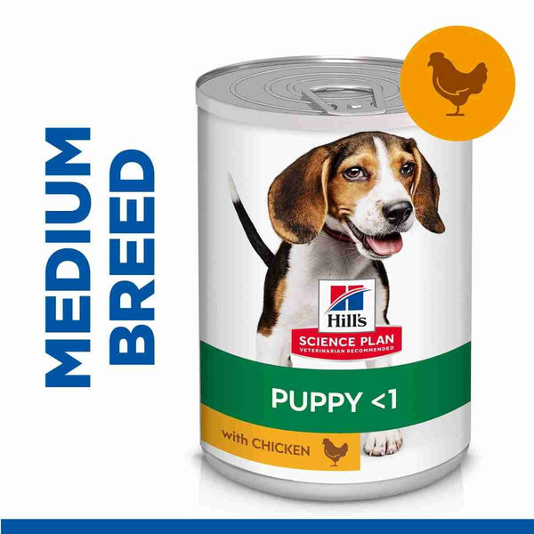 Chicken puppy food for medium breeds