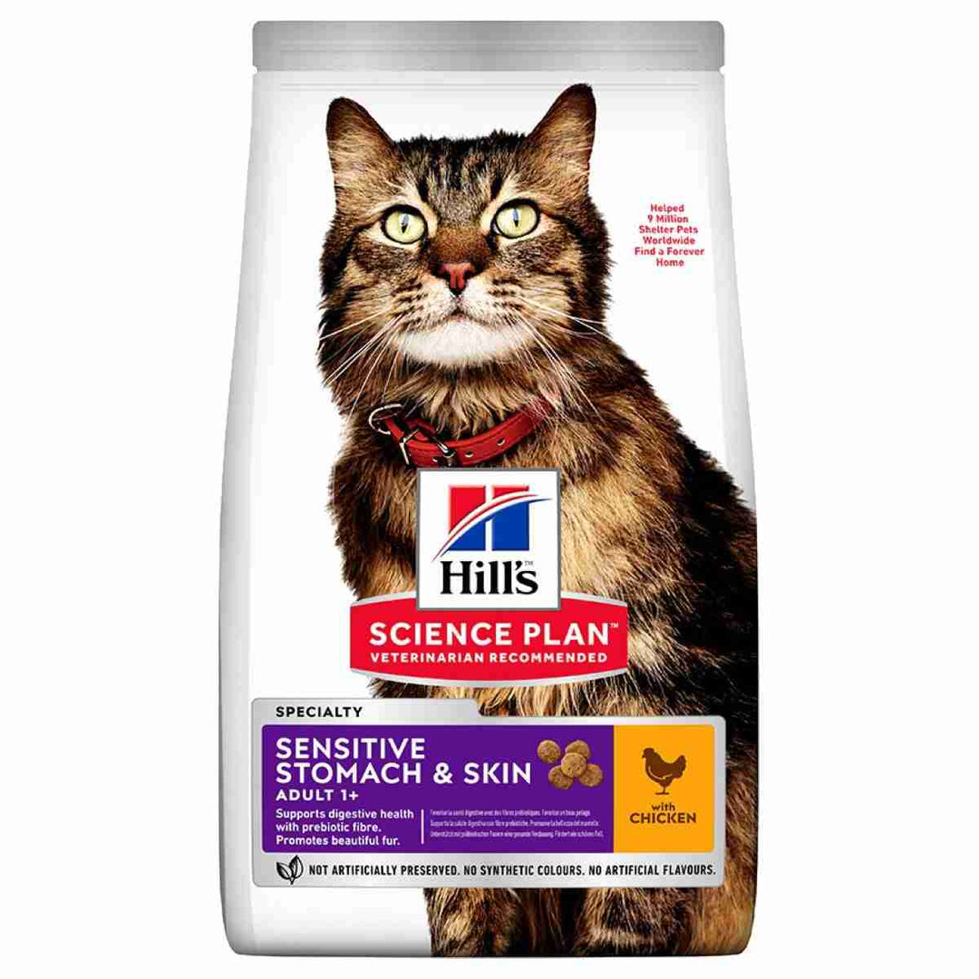 Dry cat food for stomach & skin