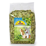 Bag of JR Farm pet food with cartoon characters on a white background