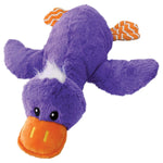 Load image into Gallery viewer, Purple plush toy with orange beak and feet on a white background
