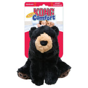 Kong Comfort black bear toy packaging on a white background