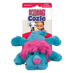 Load image into Gallery viewer, Kong Cozie toy with blue and pink design on a white background

