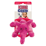 Load image into Gallery viewer, Pink elephant-shaped KONG Cozie toy on a white background
