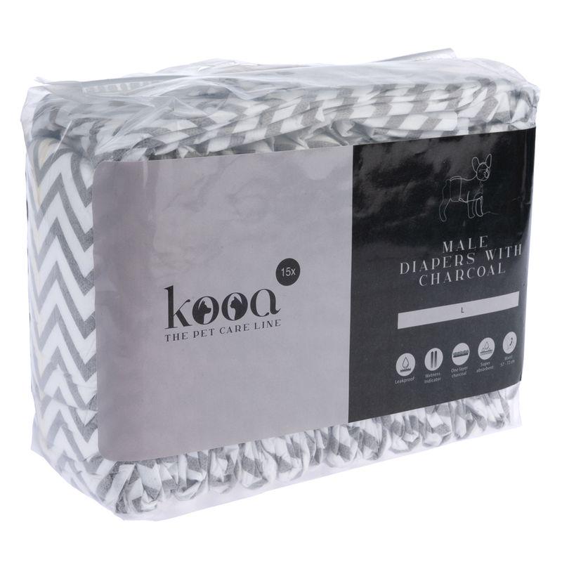 kooa Male Nappies with Charcoal