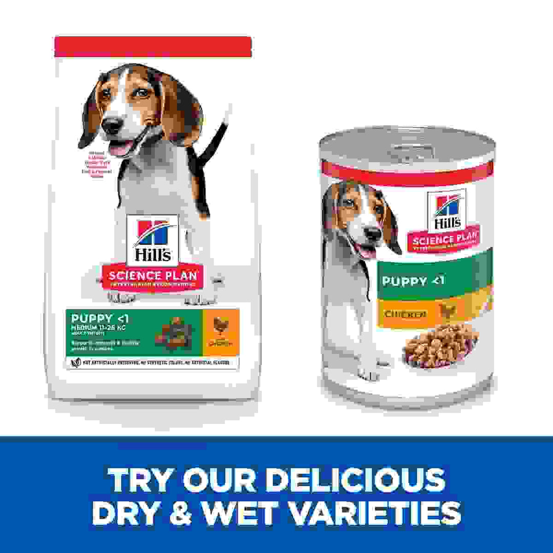 Chicken tins for puppies <1