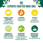 Load image into Gallery viewer, Product ingredients list with icons and text on a green and white background
