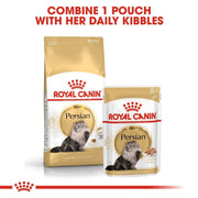 Two Royal Canin Persian cat food packages on a white background