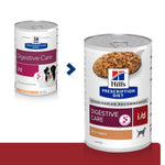 Load image into Gallery viewer, Two cans of Hills Prescription Diet Digestive Care i/d dog food on a white background.
