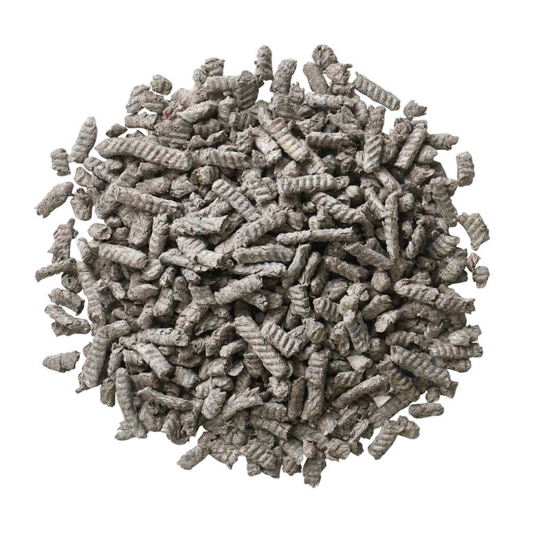 Pile of gray textured sticks on a white background