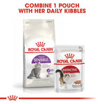 Load image into Gallery viewer, Two Royal Canin cat food packages on a white background with text.
