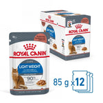 Load image into Gallery viewer, Royal Canin Light Weight care cat food packaging on a white background
