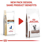 Load image into Gallery viewer, Two packages of Royal Canin Veterinary Diet Gastrointestinal Moderate Calorie on a white background with text about new packaging design.
