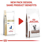 Load image into Gallery viewer, Two packages of Royal Canin Veterinary Diet cat food with a red play button graphic.
