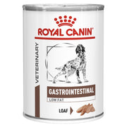 Royal Canin Veterinary Gastrointestinal Low Fat can for dogs on a white background