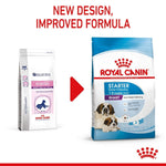 Load image into Gallery viewer, Two packages of Royal Canin dog food with text indicating a new design and improved formula.
