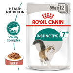 Load image into Gallery viewer, Royal Canin Instinctive 7+ cat food pouch packaging on a white background
