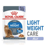 Load image into Gallery viewer, Royal Canin Light Weight Care jelly cat food package on a white background

