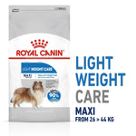 Load image into Gallery viewer, Royal Canin Light Weight Care Maxi dog food packaging on a white background
