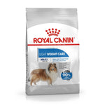 Load image into Gallery viewer, Royal Canin Light Weight Care dog food package on a white background
