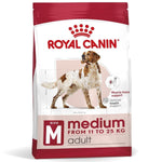 Load image into Gallery viewer, Royal Canin Medium adult dog food packaging on a white background
