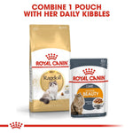 Load image into Gallery viewer, Two Royal Canin cat food packages on a white background with text.
