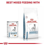 Load image into Gallery viewer, Royal Canin pet food products on a white background with text about mixed feeding.
