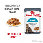 Load image into Gallery viewer, Royal Canin Urinary cat food package with text highlighting health benefits on a white background
