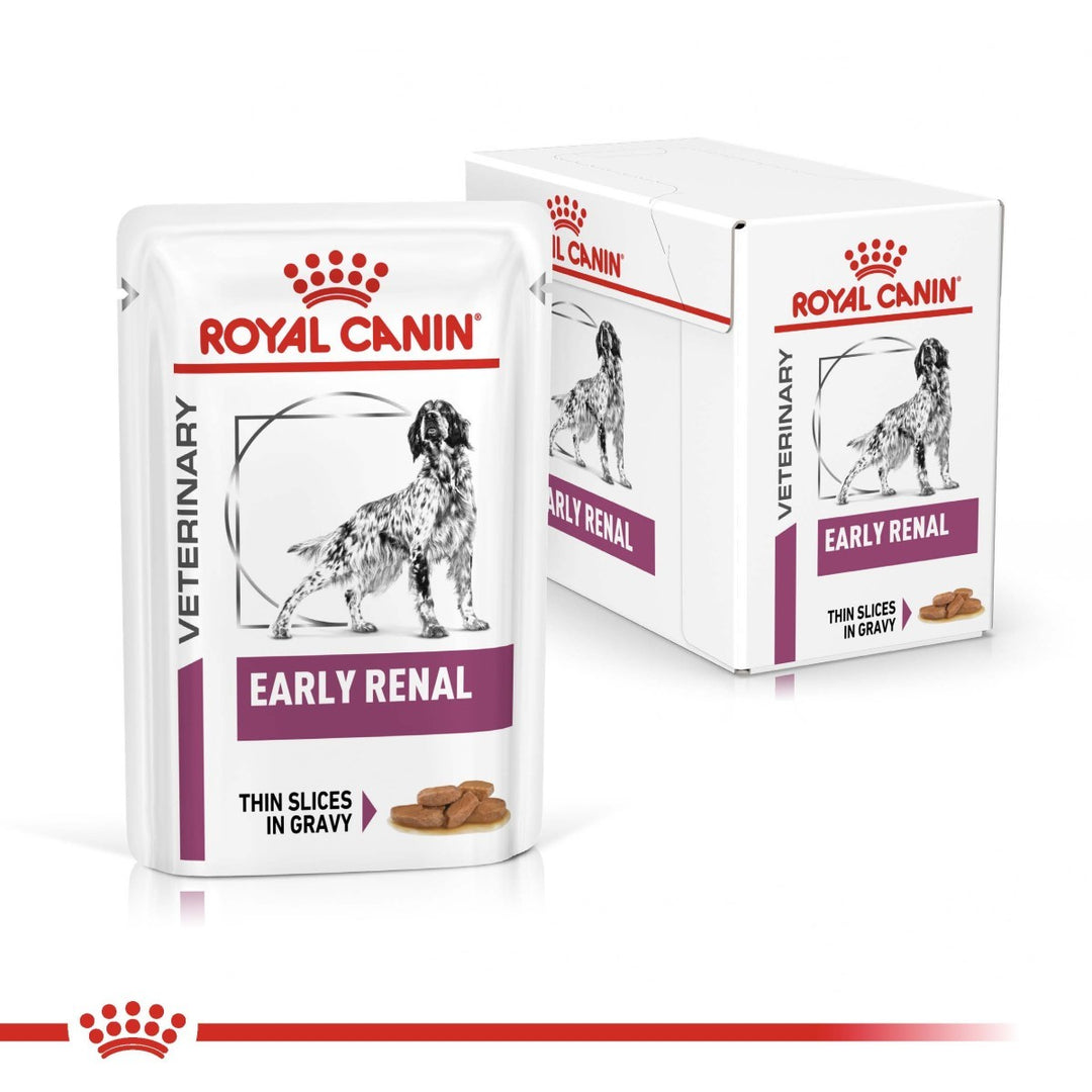 Royal Canin Veterinary Diet Early Renal dog food packaging on a white background