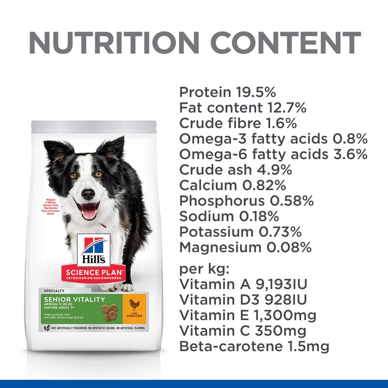 Hill’s Science Plan 7+ formula