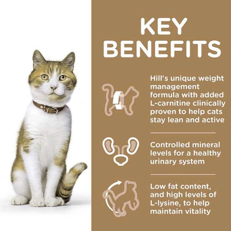  Hills Science Plan, weight management cat food,