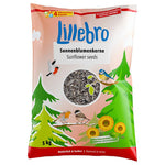 Load image into Gallery viewer, Bag of Lillebro sunflower seeds with nature-themed design on a white background

