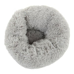 Load image into Gallery viewer, Fluffy gray pet bed on a white background
