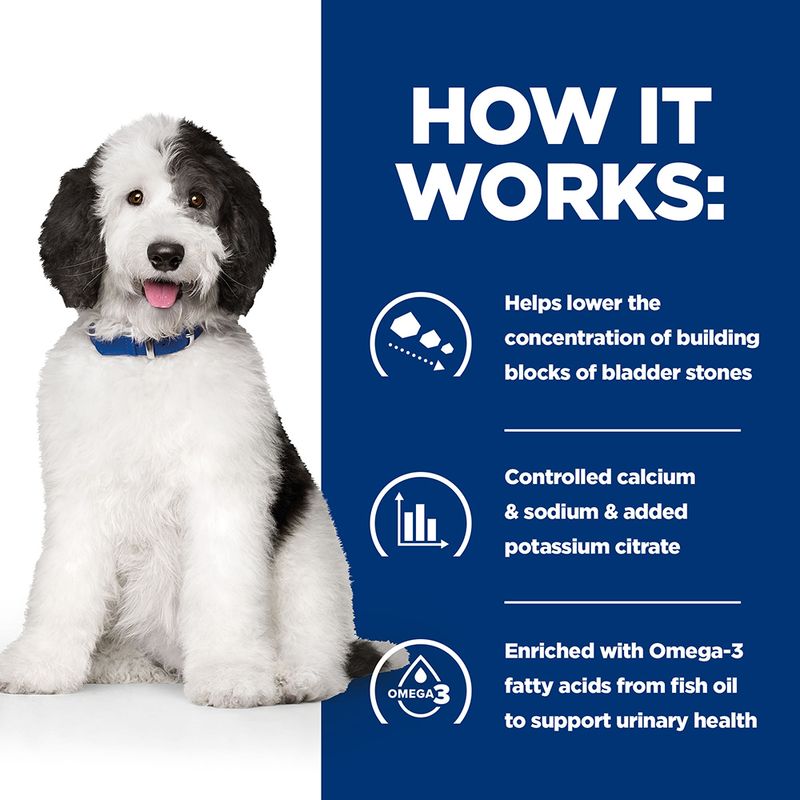Vet-recommended c/d dog food tin