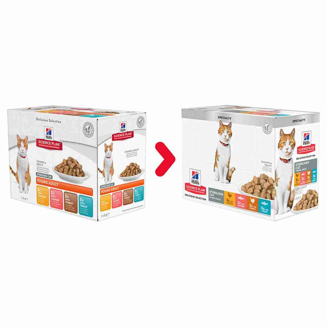 Science Plan cat pouch selection