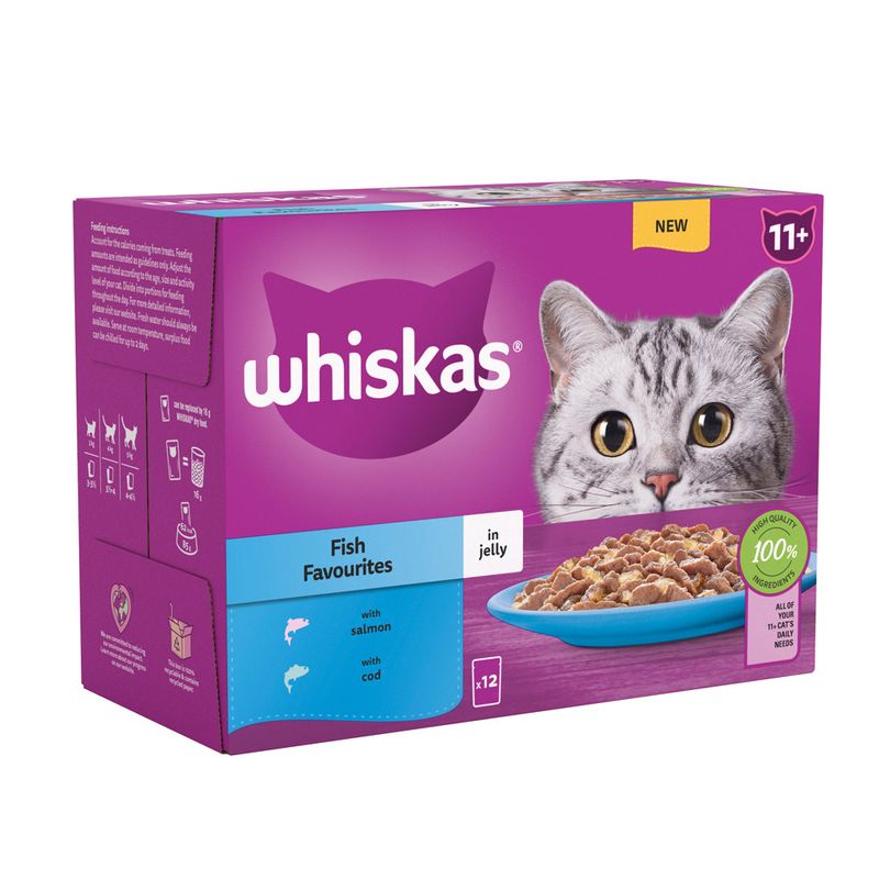 Whiskas senior wet food pack