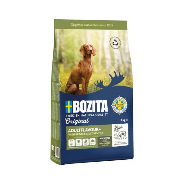 Bozita Original Adult Flavour Plus with Reindeer - Wheat-Free-Alifant Food Supplier